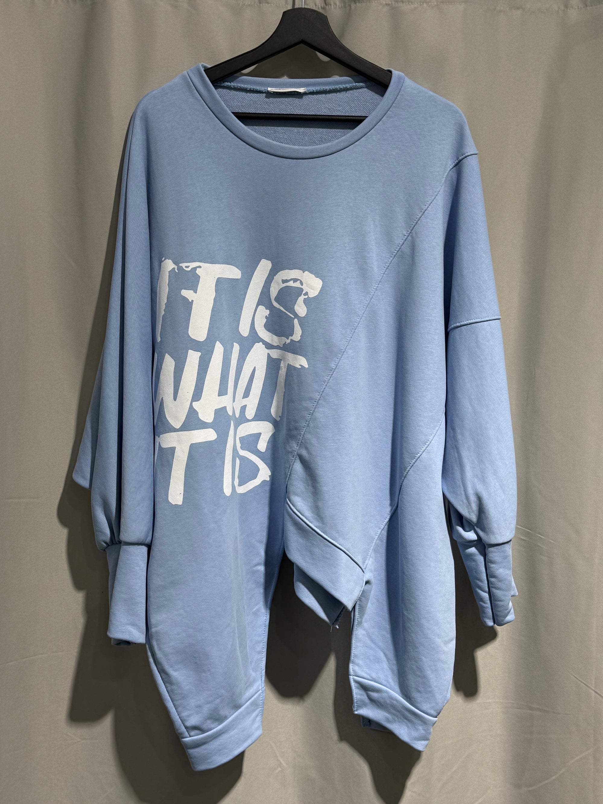Sweatshirt in Hummelgröße weiß