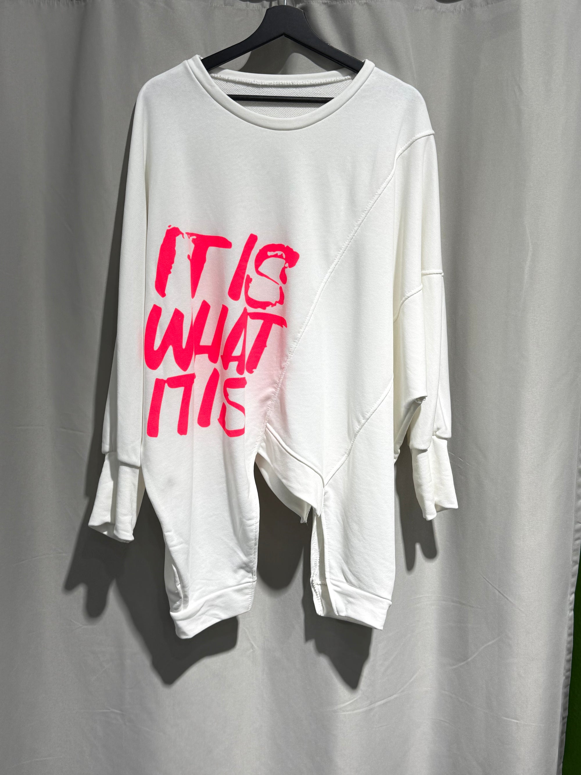 Sweatshirt in Hummelgröße weiß