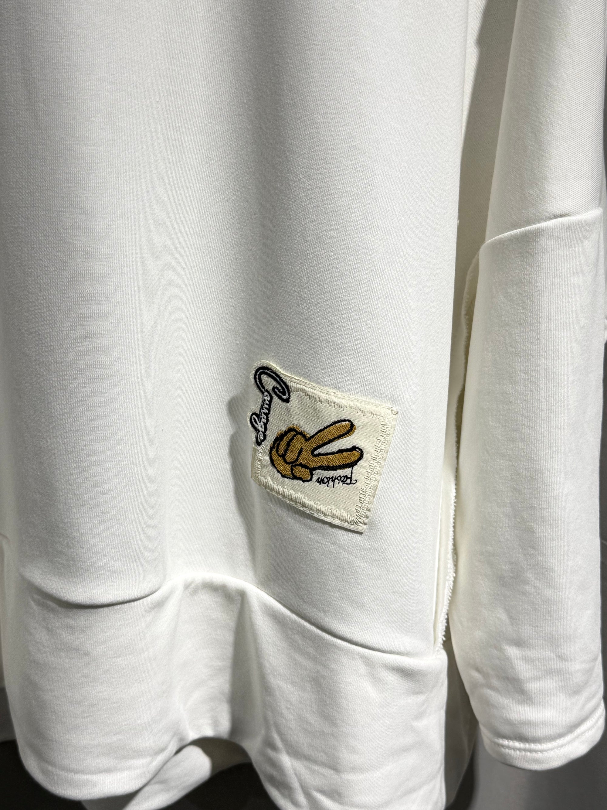 Sweatshirt in Hummelgröße weiß