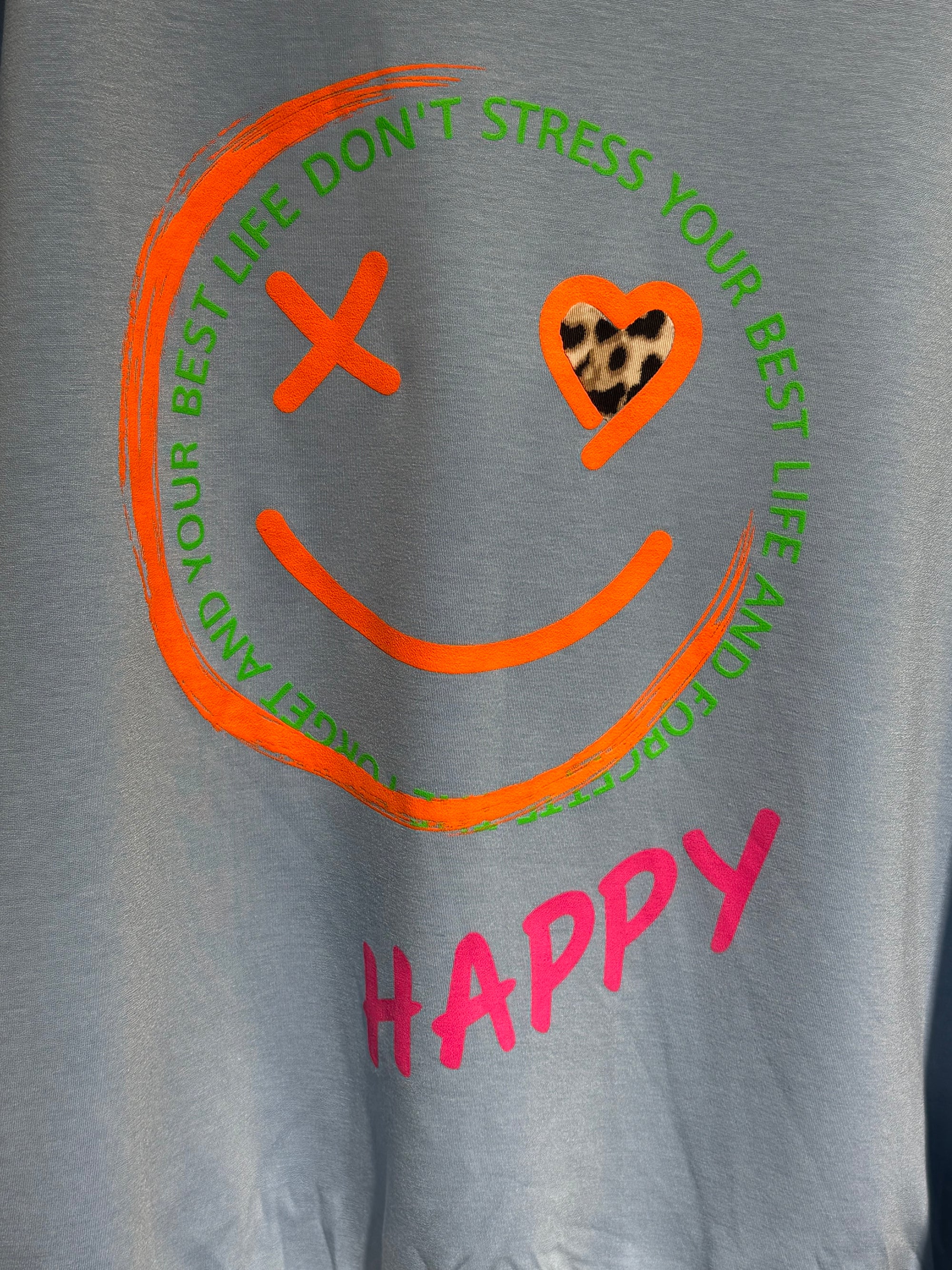 Shirt Big Smiley blau