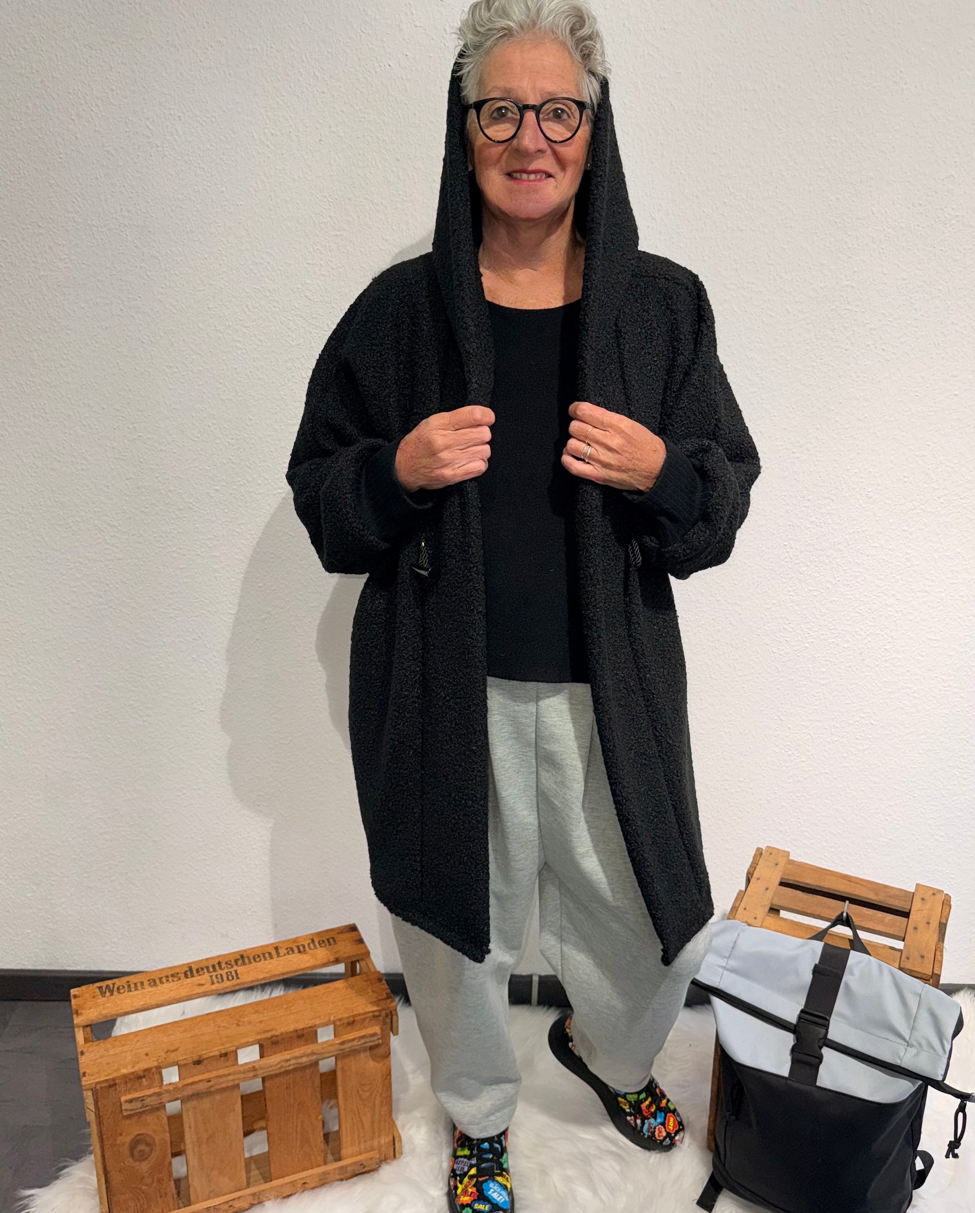 Abo Jacke Onesize schwarz