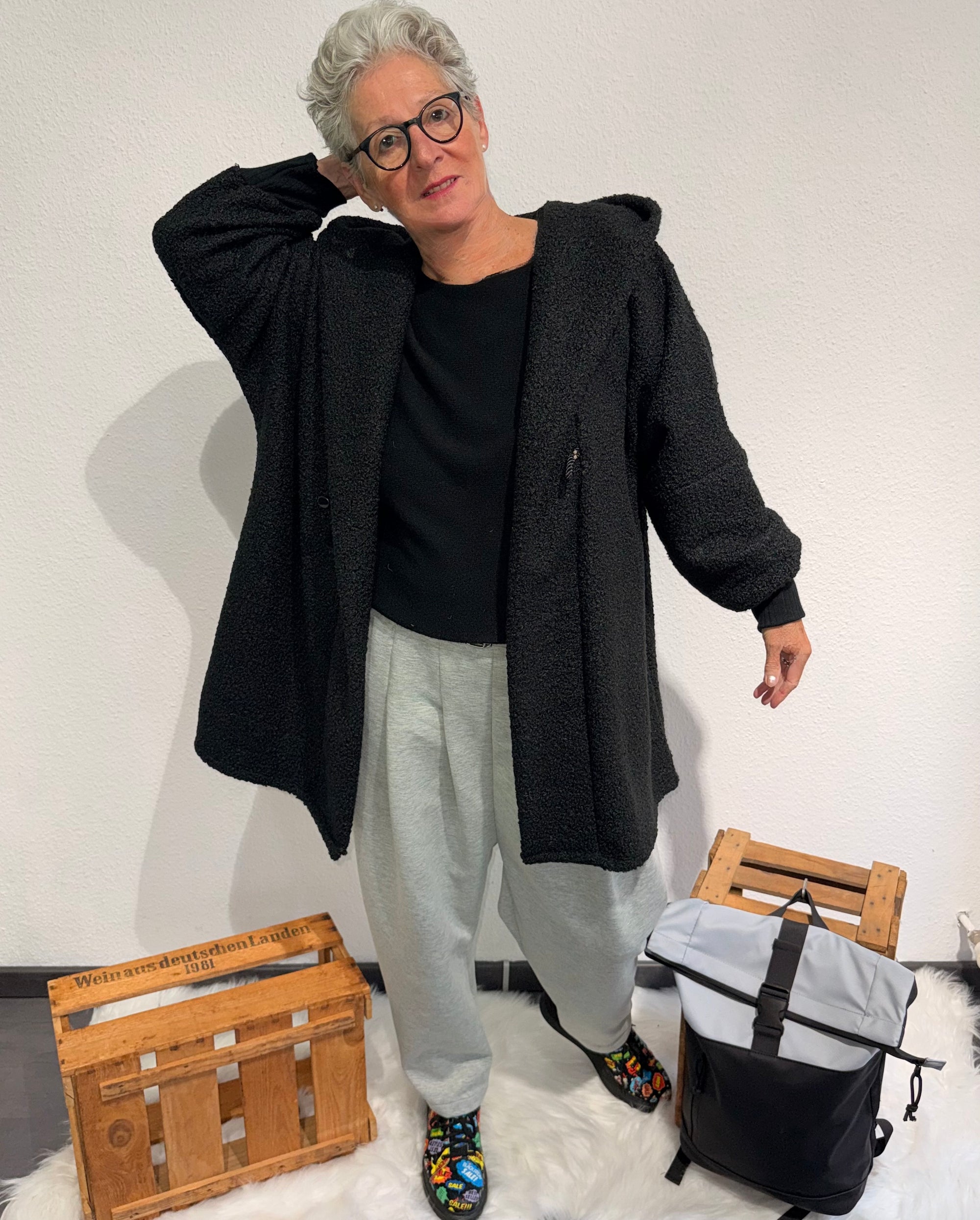 Abo Jacke Onesize schwarz