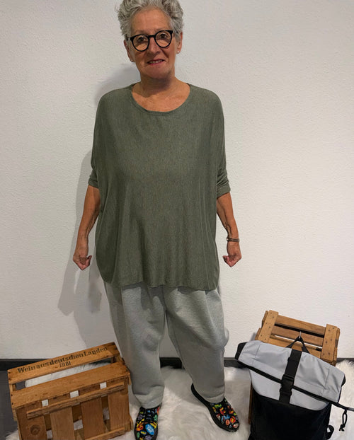 Abi Pullover in Onesize khaki
