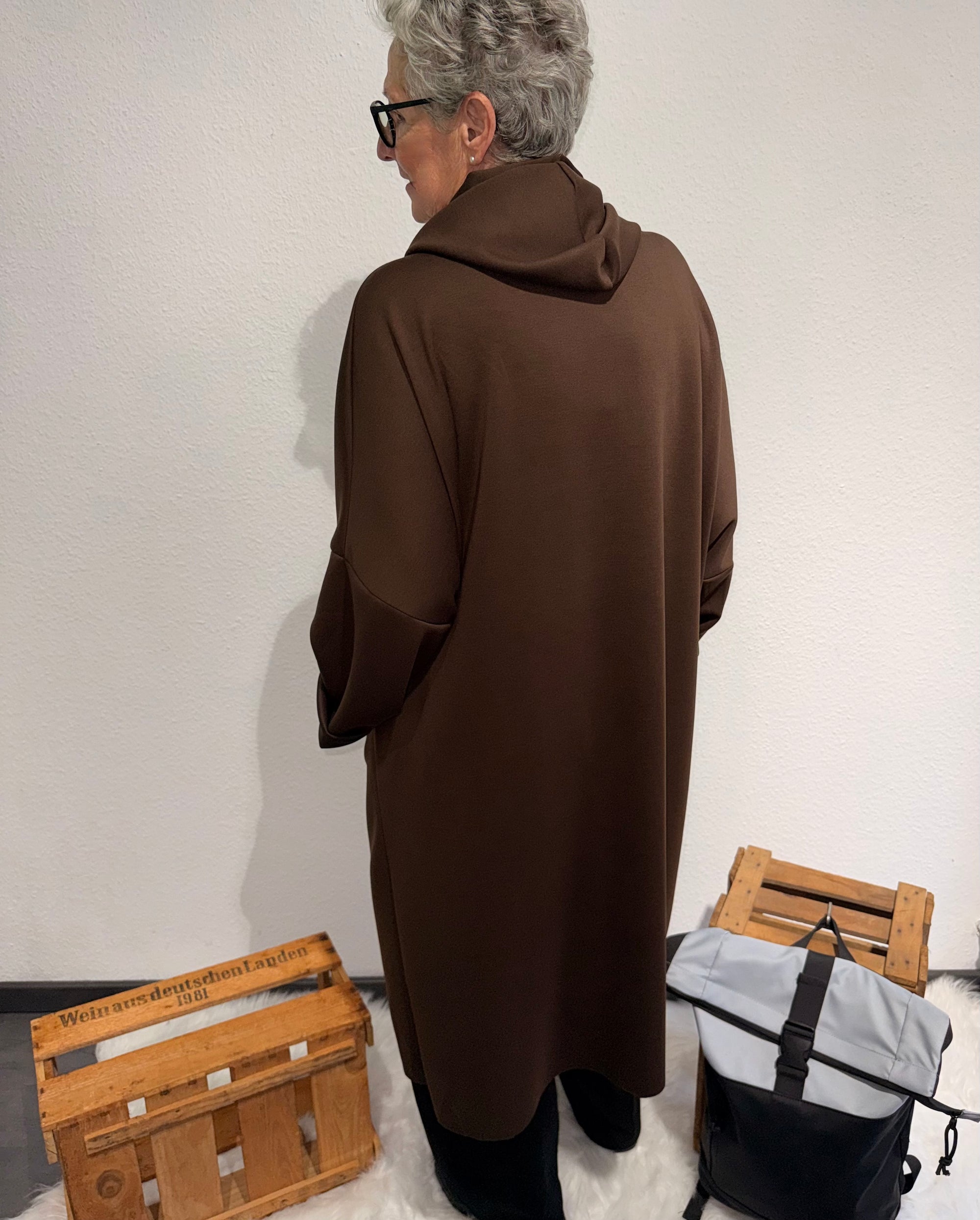 Abi Übergangsjacke mit Kapuze in Übergröße