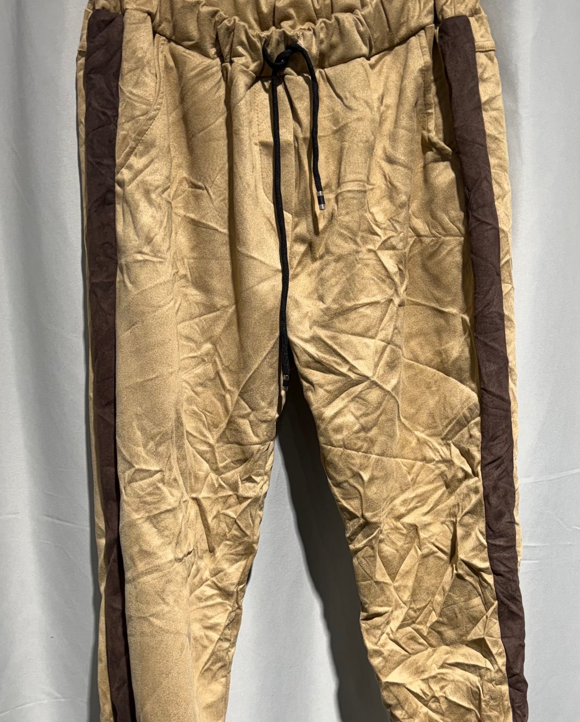 Afflet Hose  Schlupf in Velour Optik