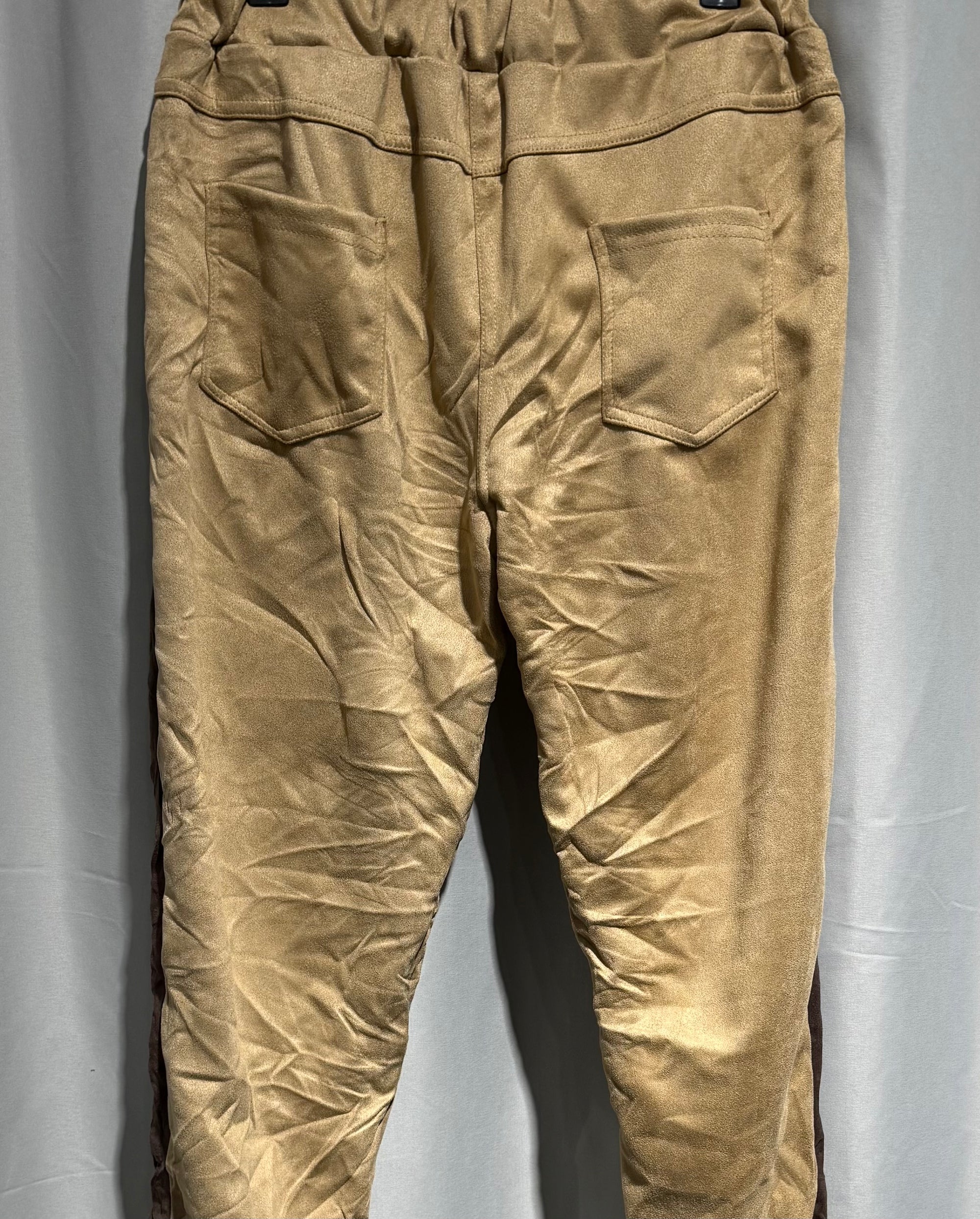 Afflet Hose  Schlupf in Velour Optik