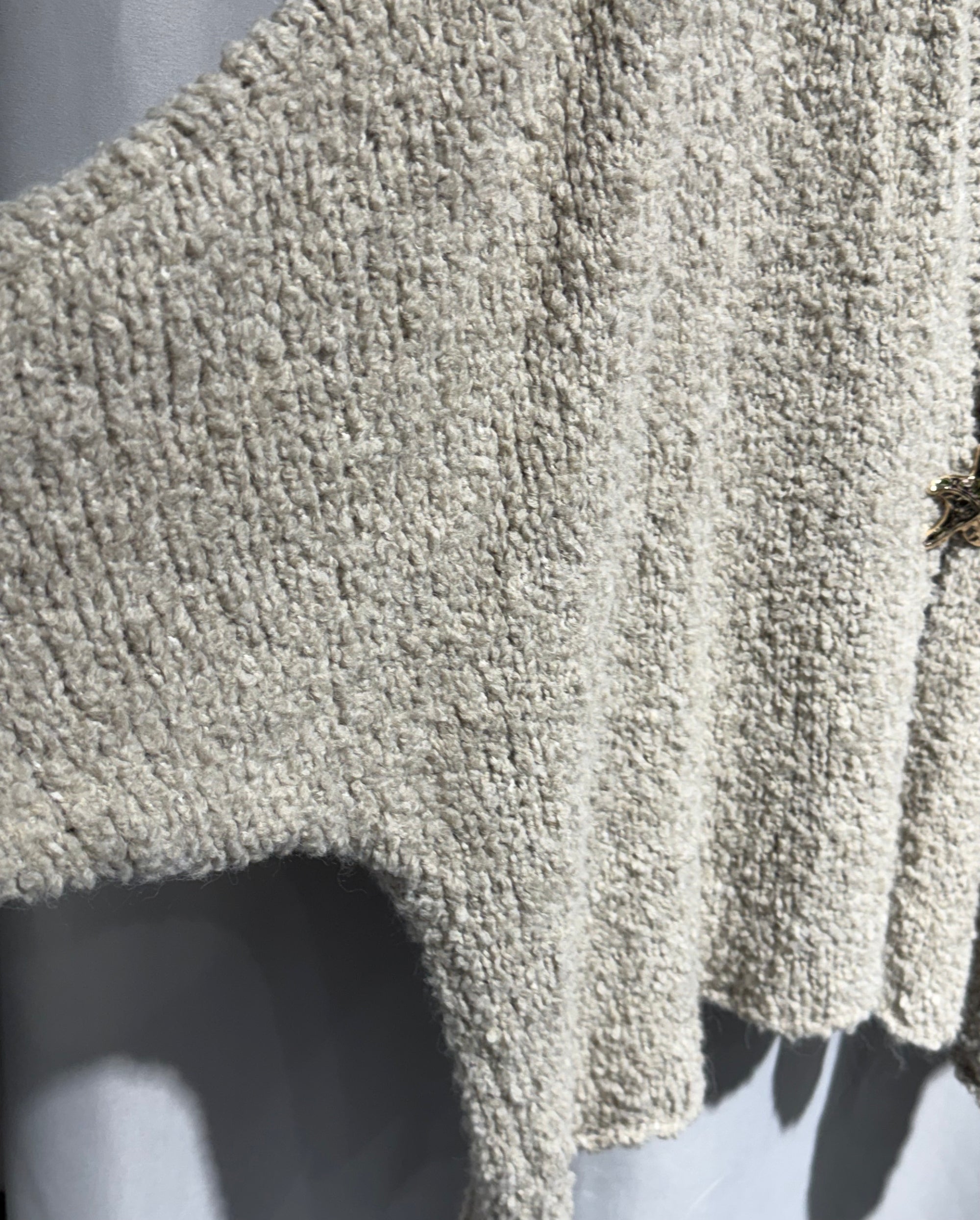 Affet Weste offen beige Big