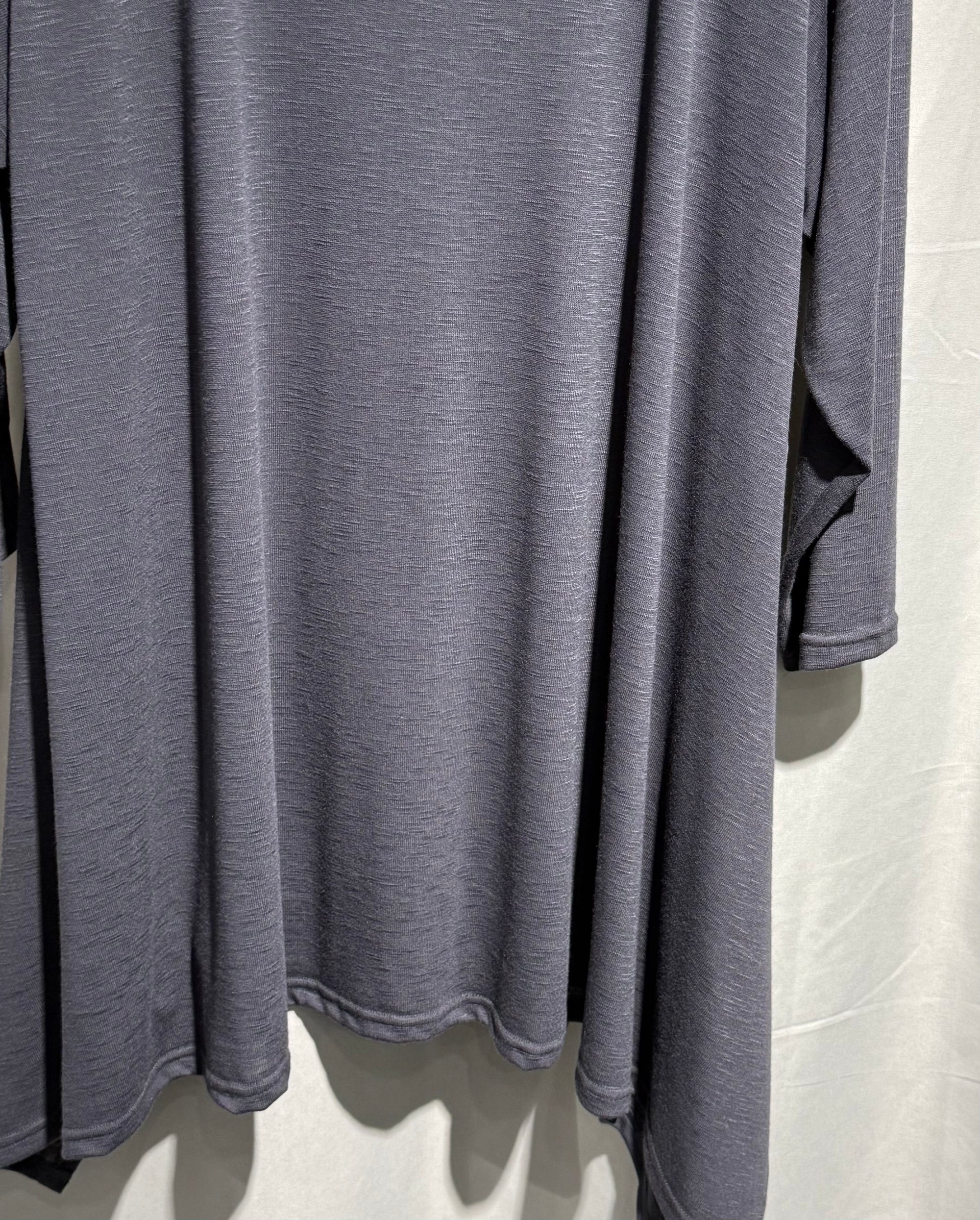 Abele Pullover Fallkragen big grau