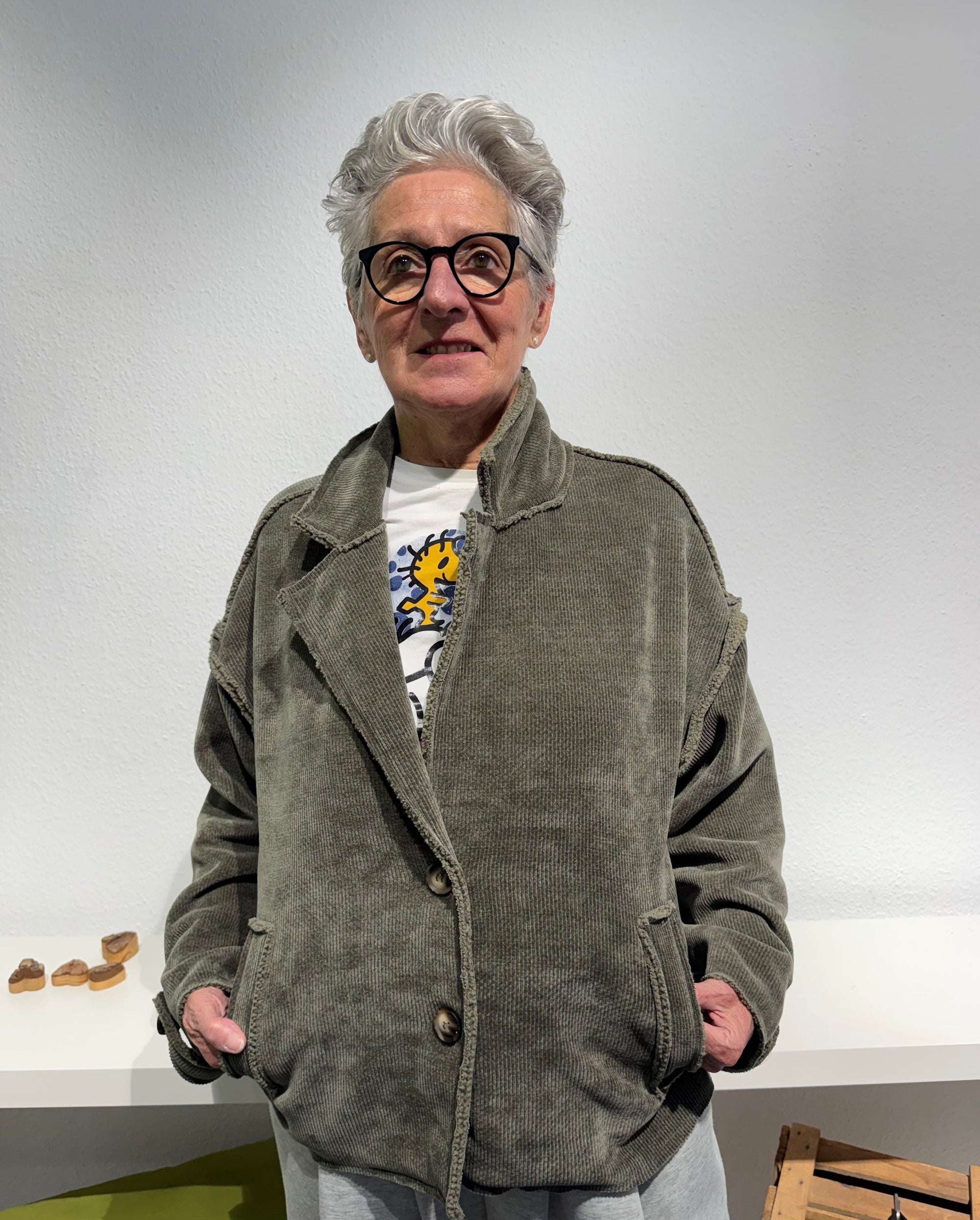 Anni Cord Jacke khaki