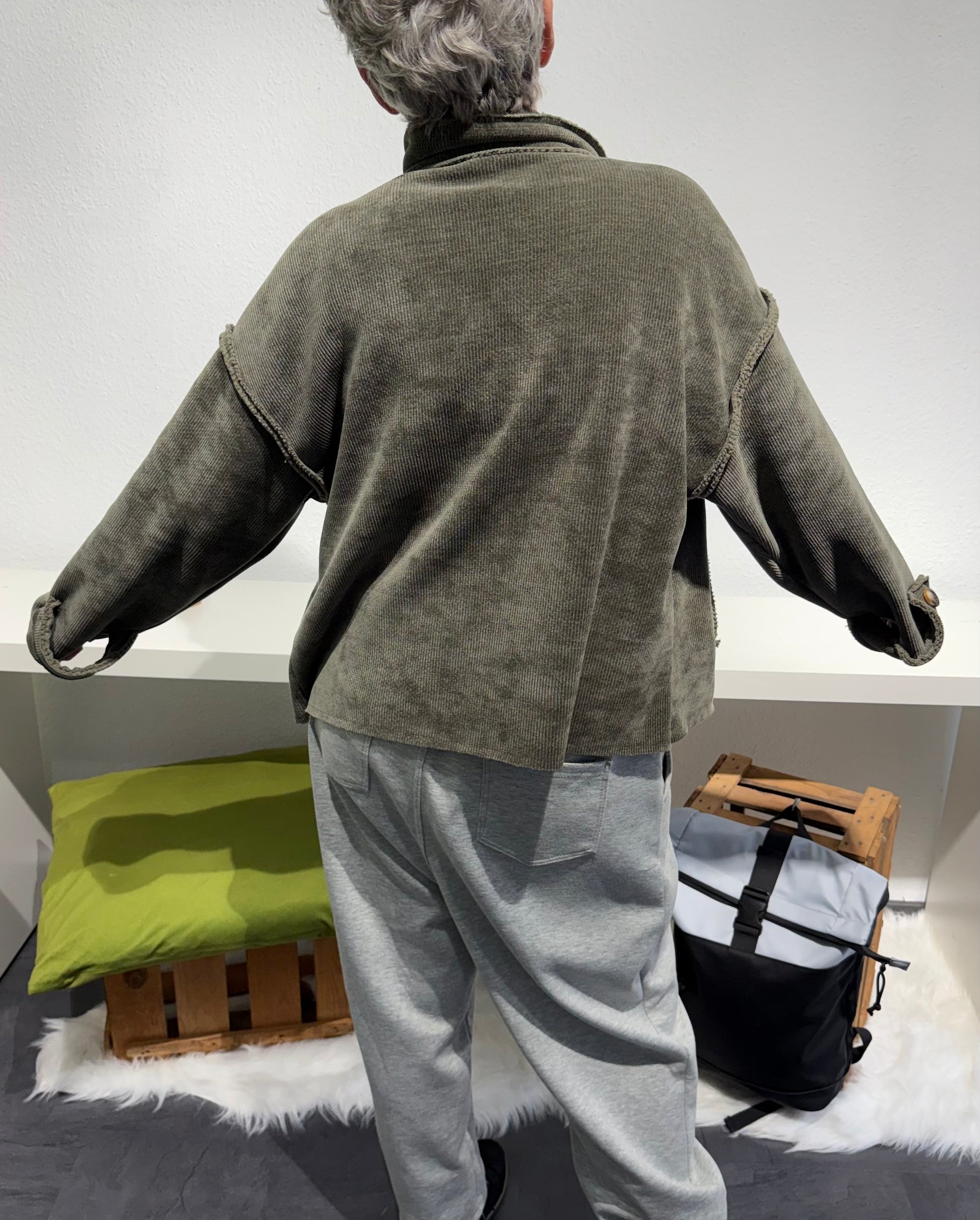 Anni Cord Jacke khaki