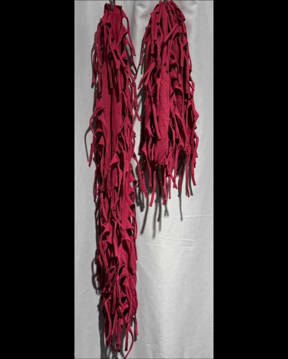 Barilla Franzenschal bordeaux rot