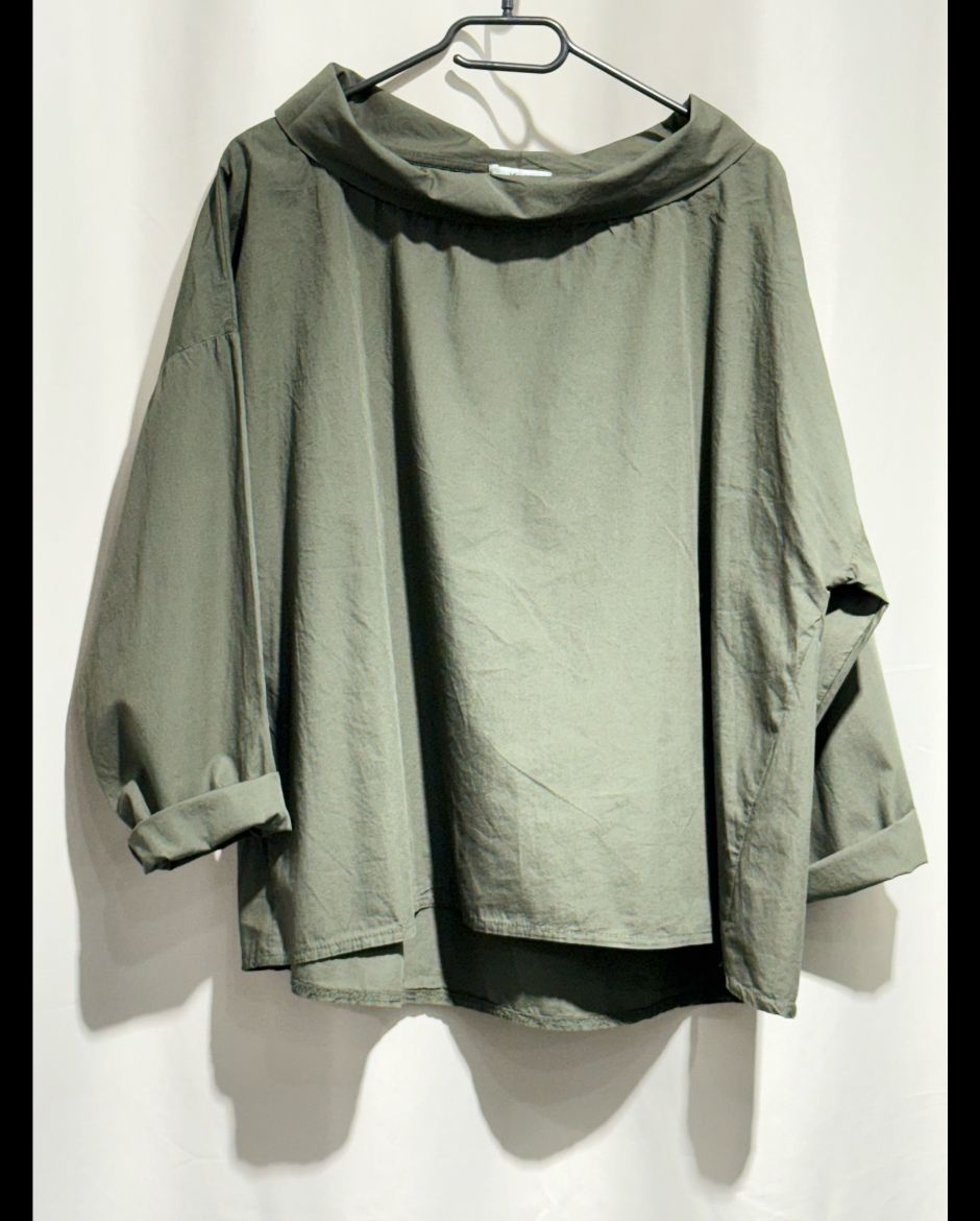 Bacy Bluse mit originellem Kragen Onesize