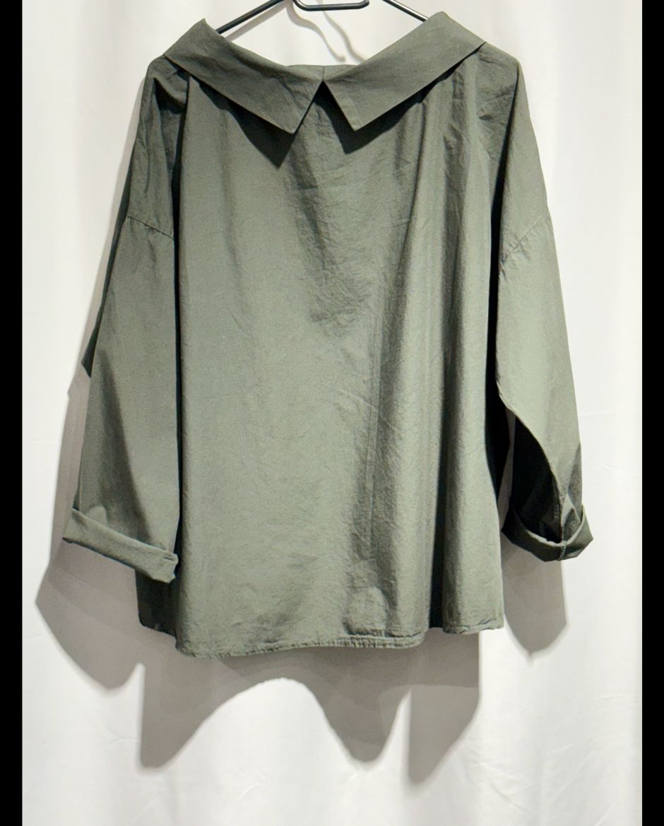 Bacy Bluse mit originellem Kragen Onesize