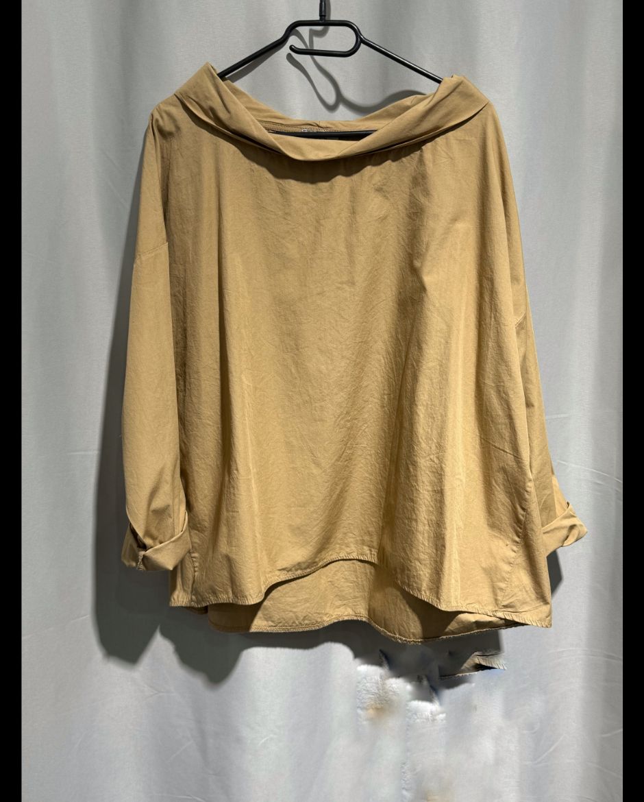 Bacy Bluse mit originellem Kragen Onesize